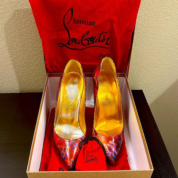 Christian Louboutin Hot Chick Disco Pointed Toe Pump. - Picture 1 of 4